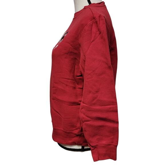 VTG 90s Grandma Sweatshirt Womens Sz M Cat Kittens Embroidered Bell Christmas - Picture 8 of 10